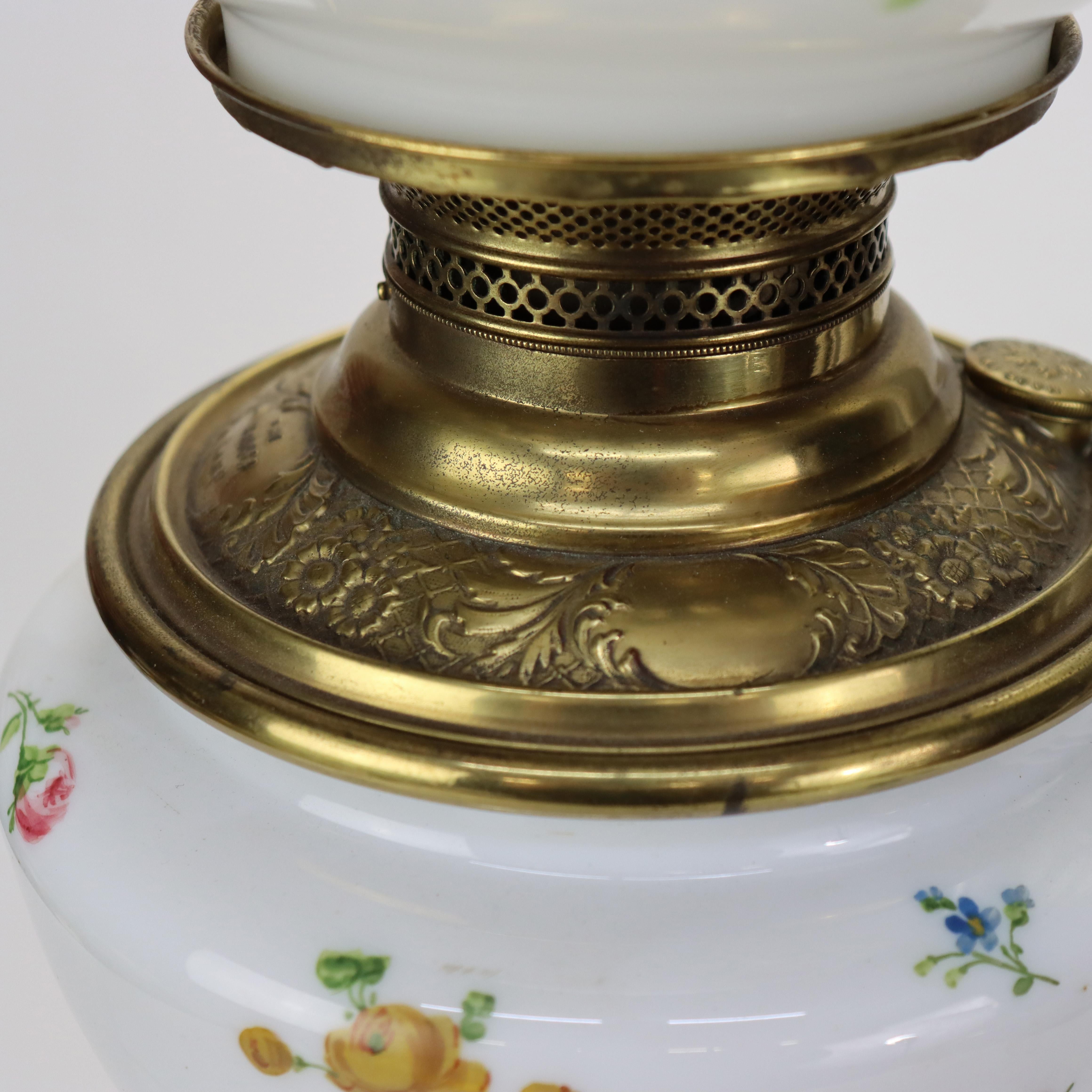 Américain Lampe de table victorienne Autant en emporte le vent, électrifiée, C1900 en vente