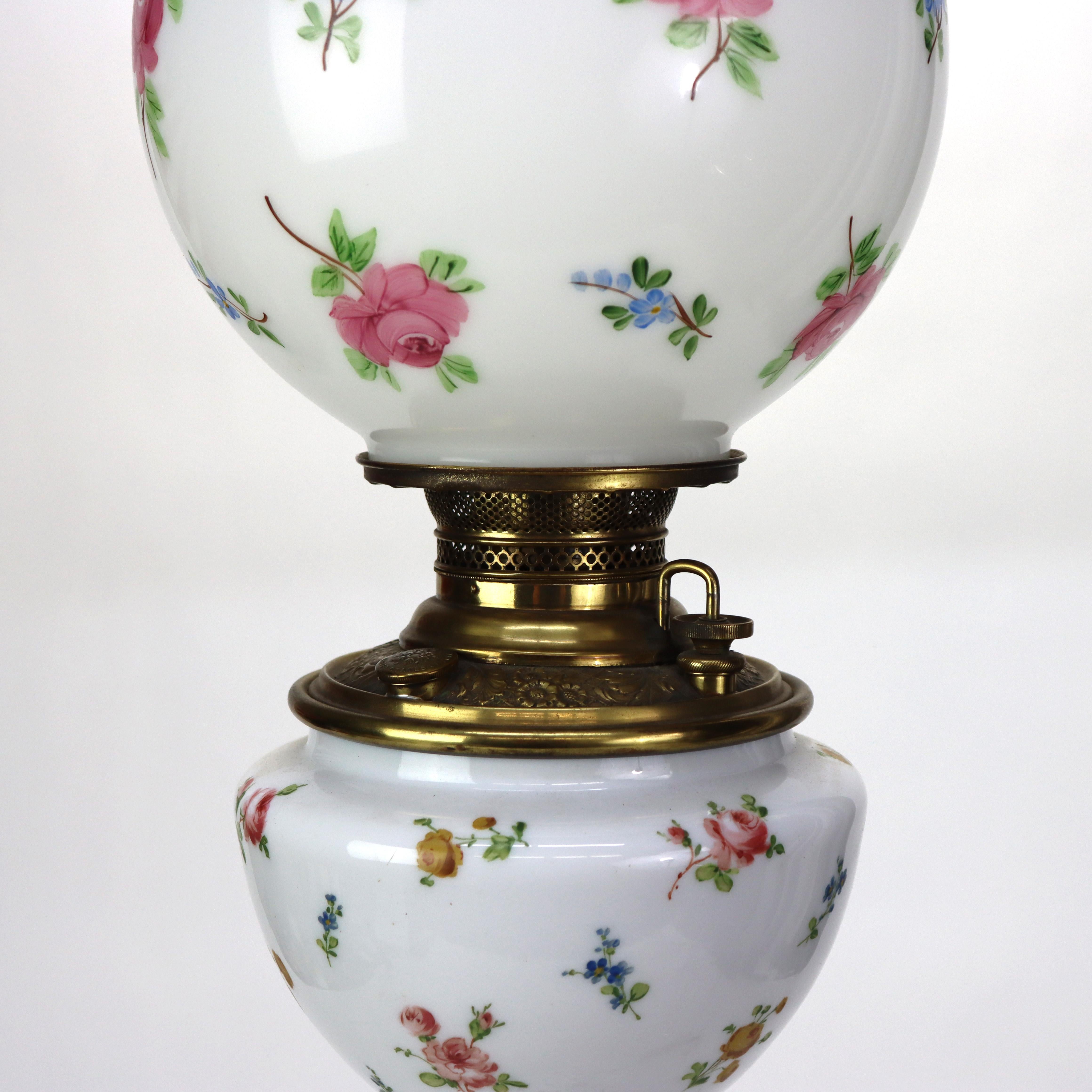 Lampe de table victorienne Autant en emporte le vent, électrifiée, C1900 en vente 2