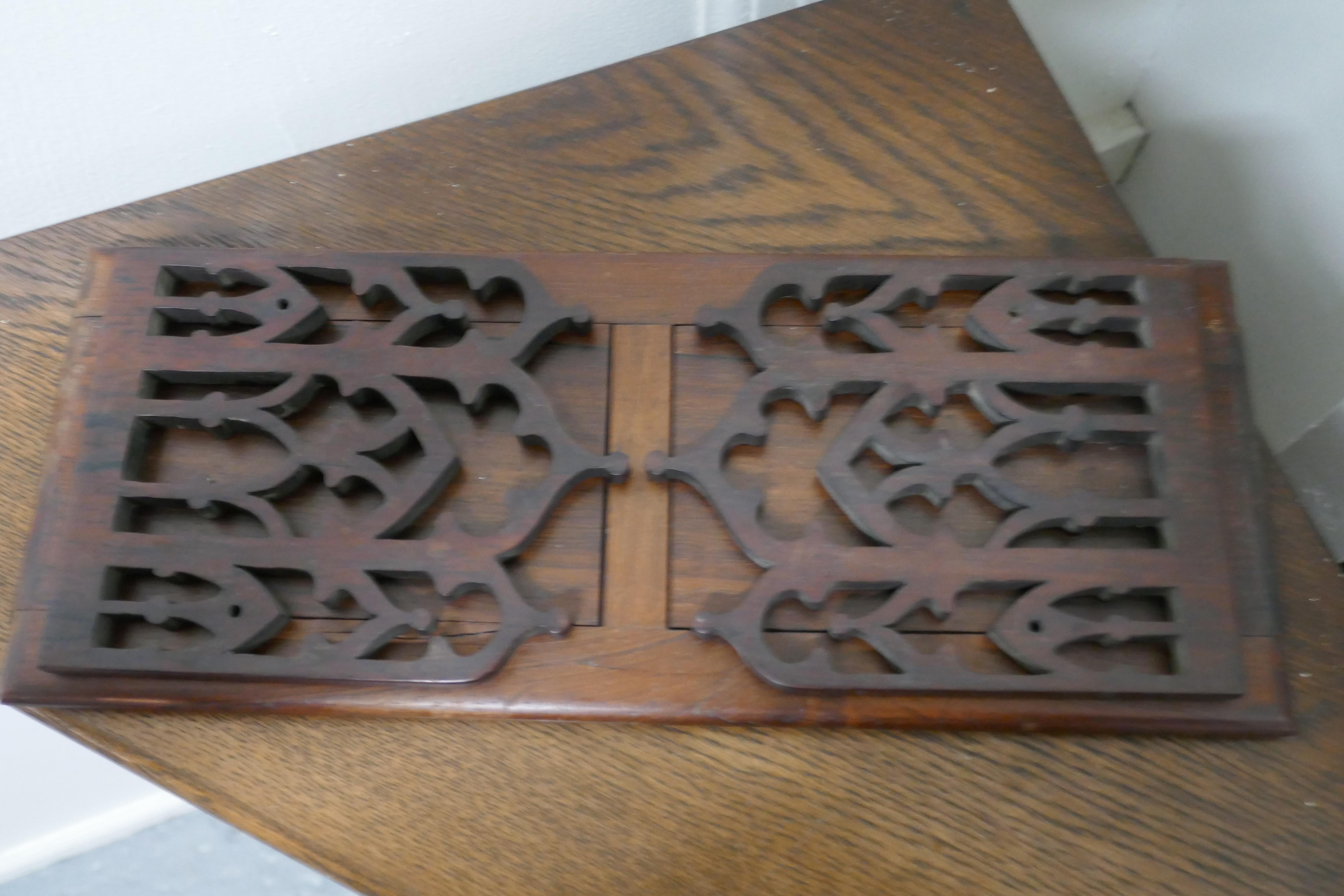 19th Century Victorian Gothic Folding Extending Bookend Slide