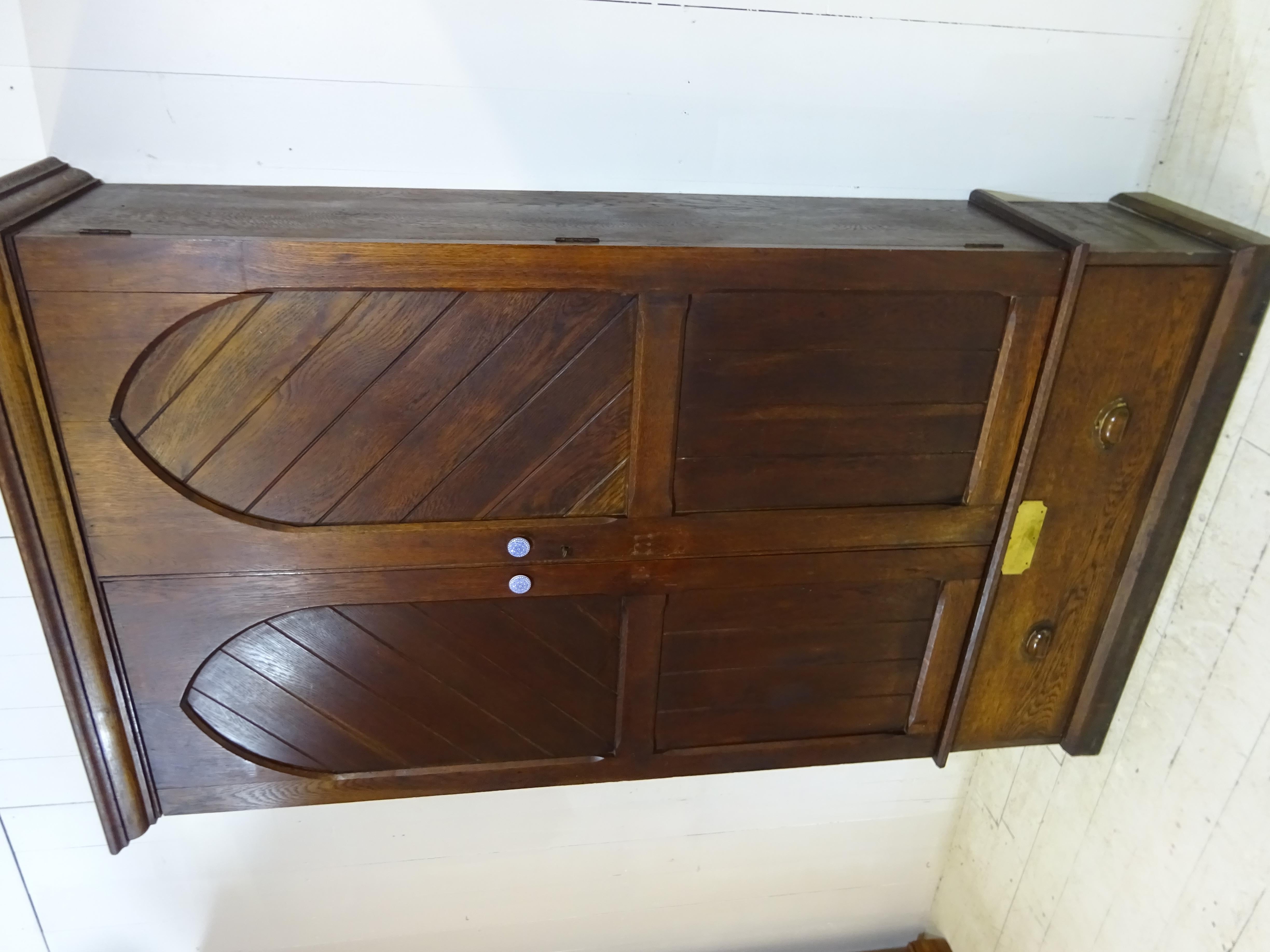 An outstanding find by the team at the Eclectic Trading Company. This piece is an original hallway cupboard sourced from a church manse in the Scottish borders. A  lovely looking cupboard that was handmade for the property. The cupboard was used in
