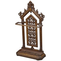 Victorian Gothic Revival Cast Iron Umbrella Stand in the Manner of Christopher D