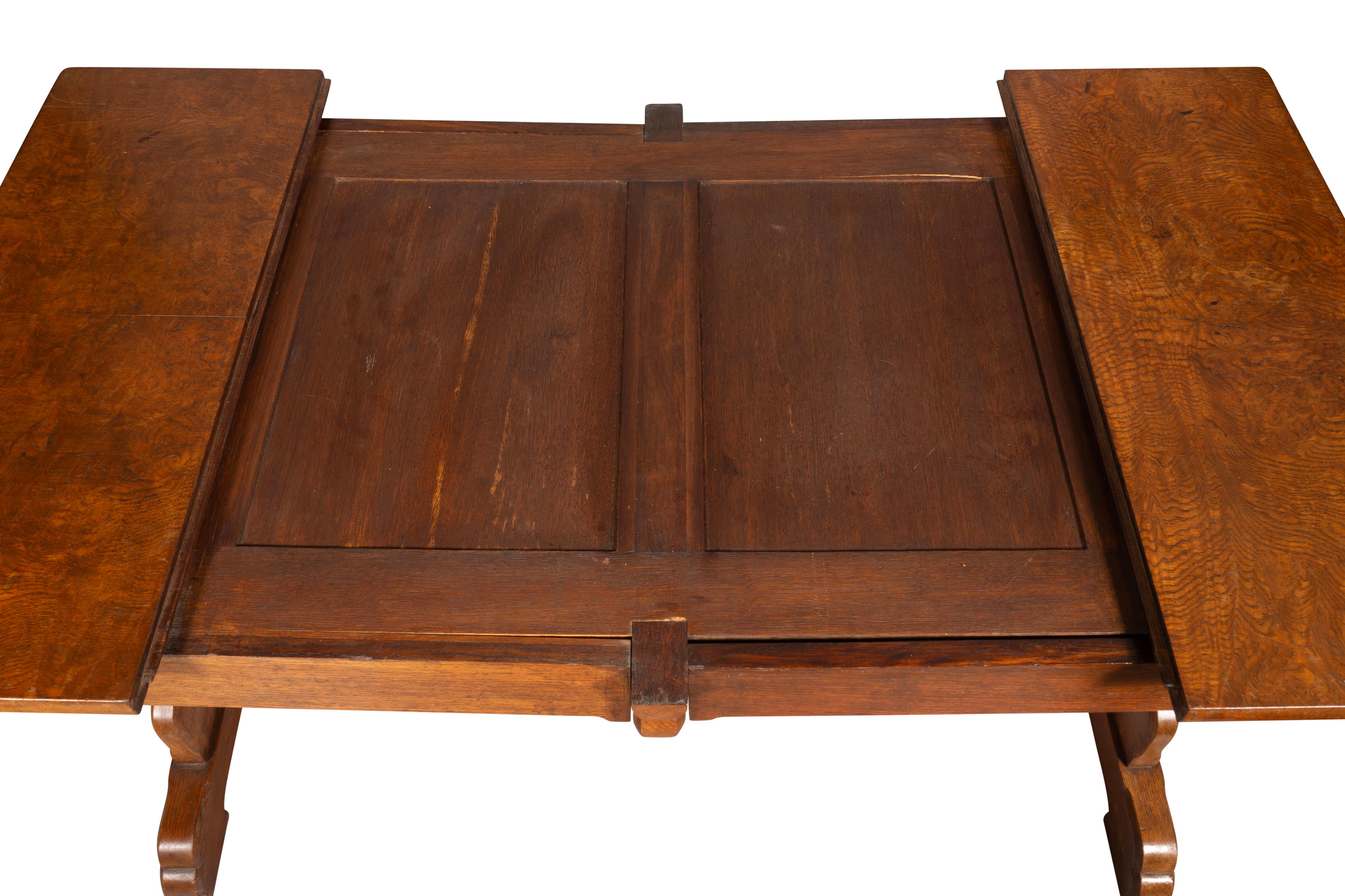 Victorian Gothic Revival Pollard Oak Games Table Attributed To Pugin For Sale 11
