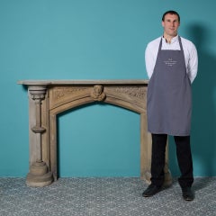 Victorian Gothic Revival Sandstone Fire Mantel