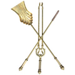 Victorian Fireplace Tools and Chimney Pots
