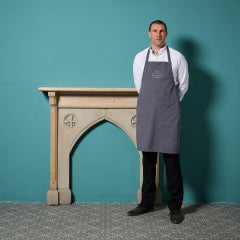 Victorian Gothic Style Pine & York Stone Fireplace