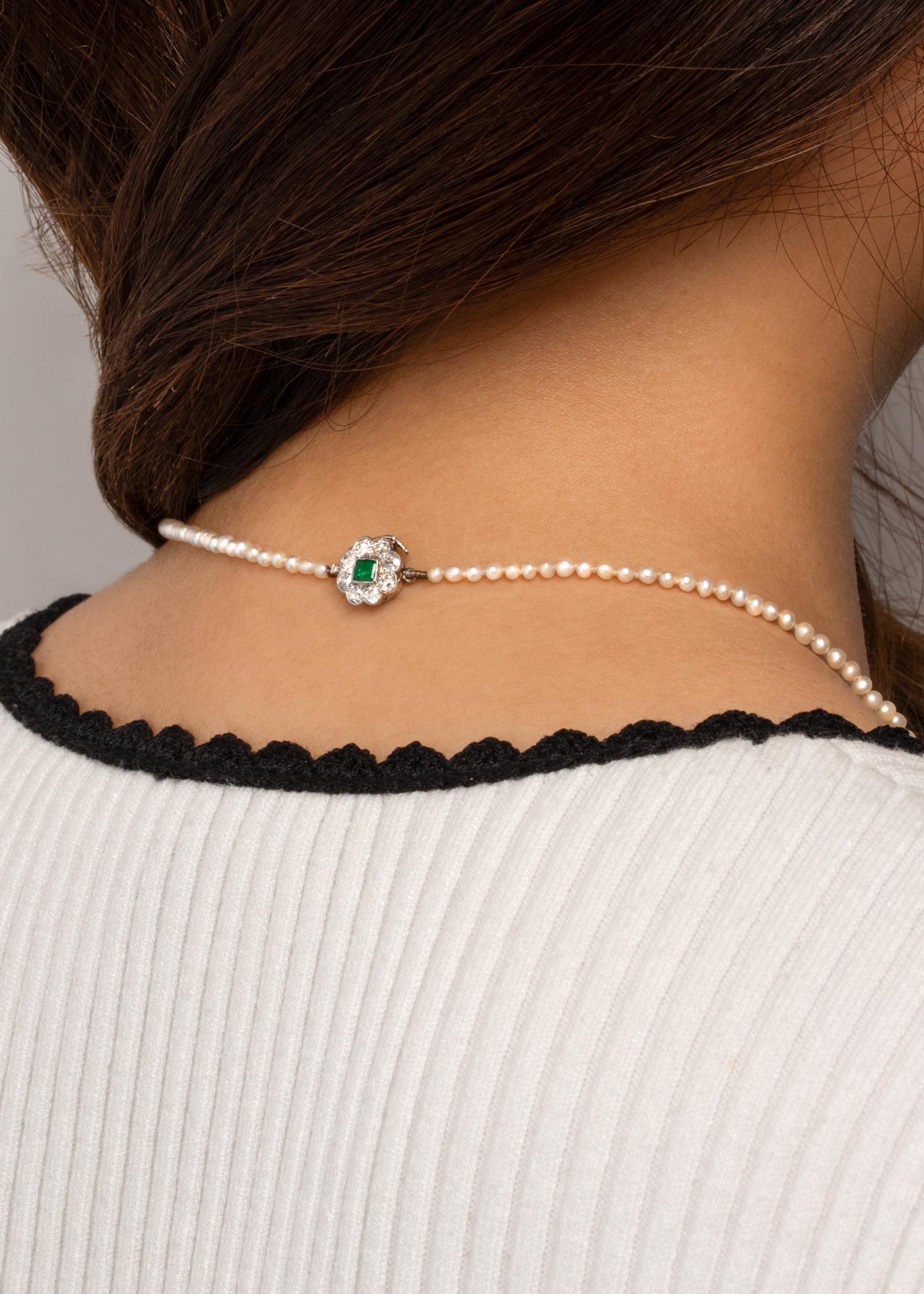 Collier de perles graduées victorien, c.1900 Pour femmes en vente