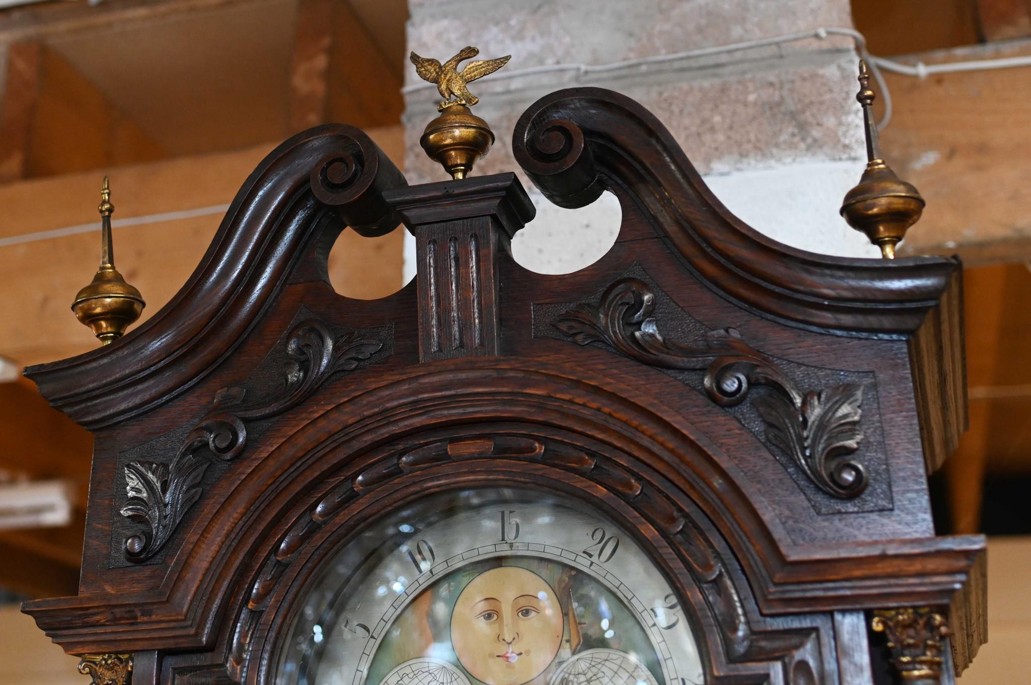 antique grandfather clock 1800s