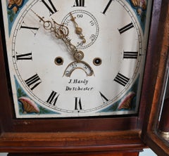 Victorian Grandfather Clock Long Case J Hardy Dorchester 1850