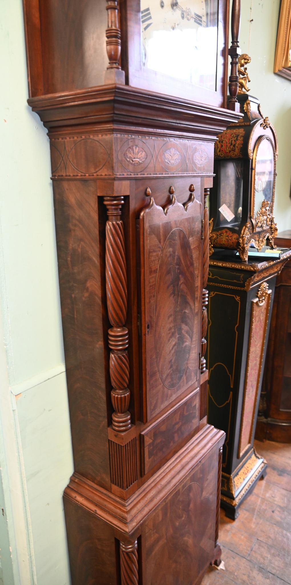 Victorian Grandfather Clock Longcase Josh Walker Workington 1820 7