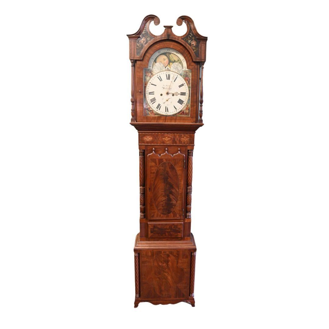 Early 19th Century Victorian Grandfather Clock Longcase Josh Walker Workington 1820