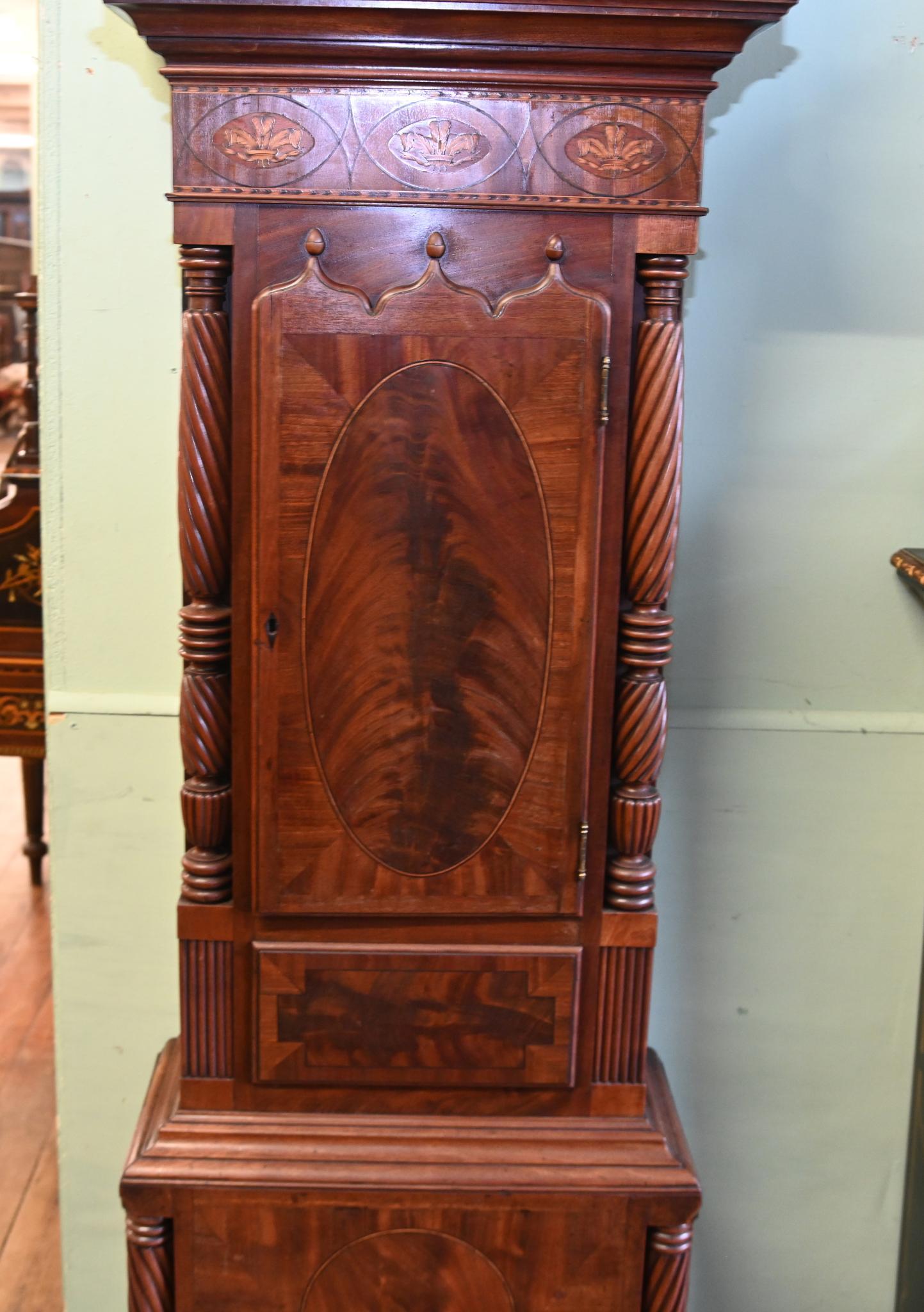 Victorian Grandfather Clock Longcase Josh Walker Workington 1820 2