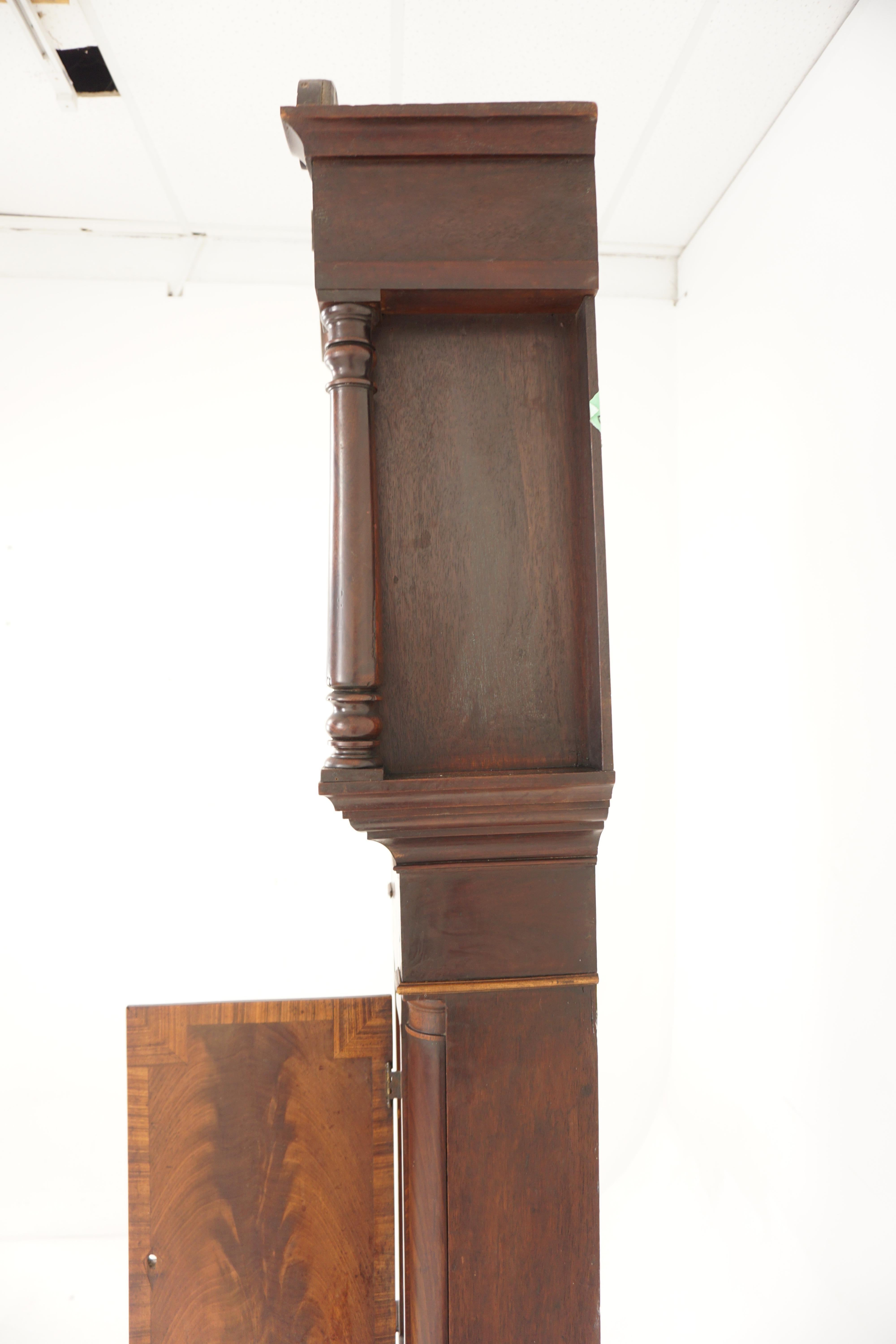 Victorian Grandfather Long Case Clock by Jolliffe of Portsea, England 1870, H061 6