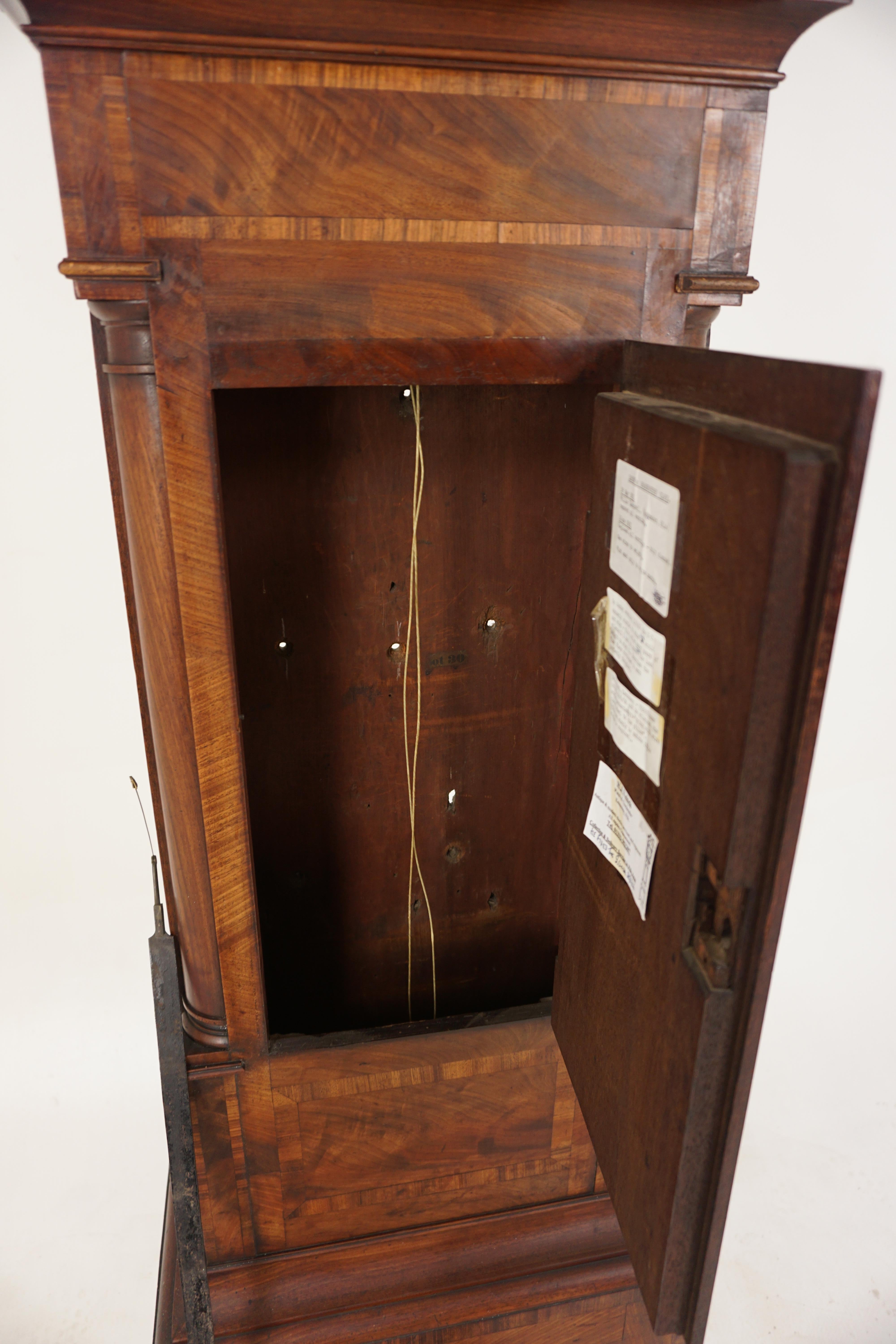 Victorian Grandfather Long Case Clock by Jolliffe of Portsea, England 1870, H061 3