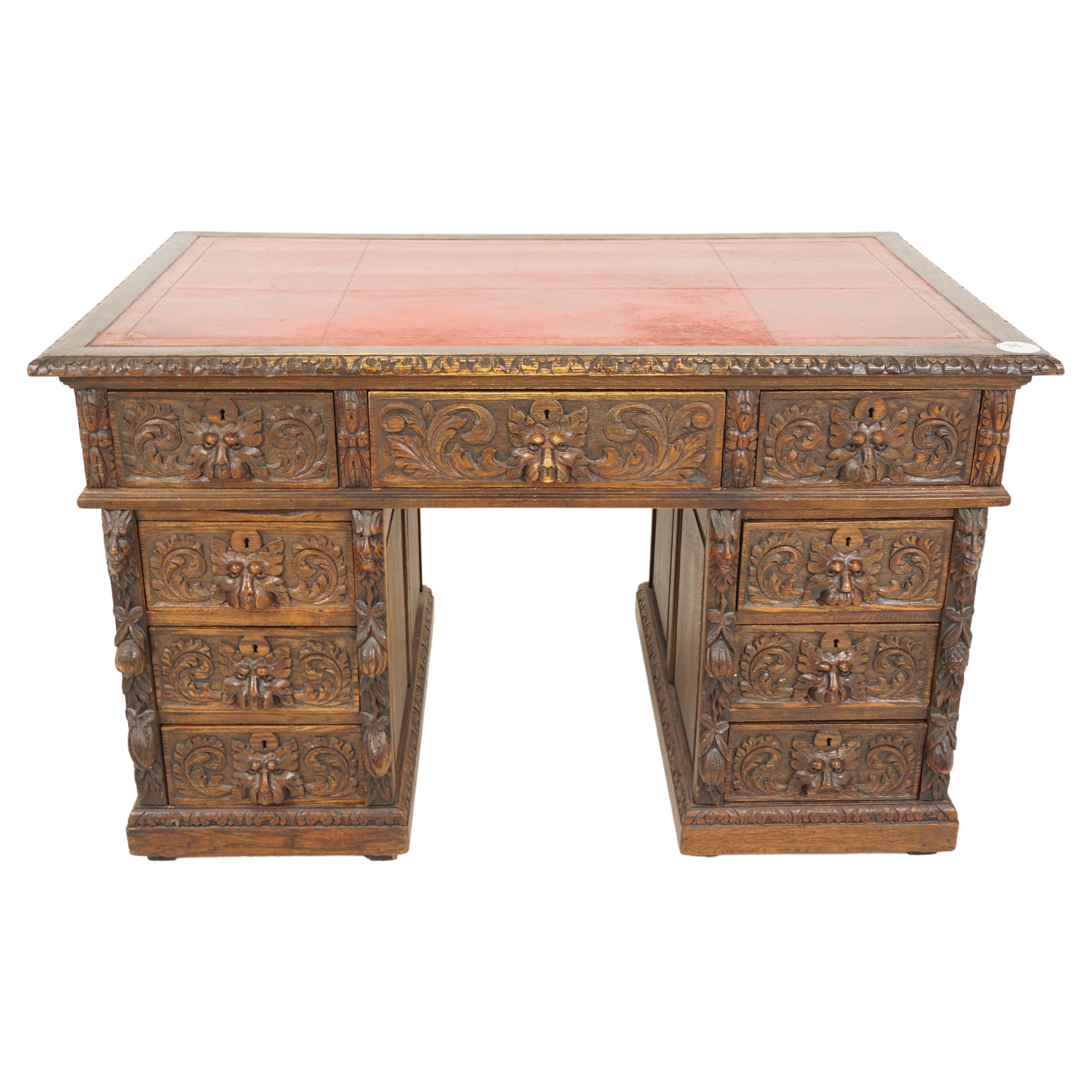 Antique Scottish Victorian Ebonized Dickens, Slant or Writing Desk