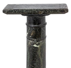 Victorian Green Serpentine Pedestal