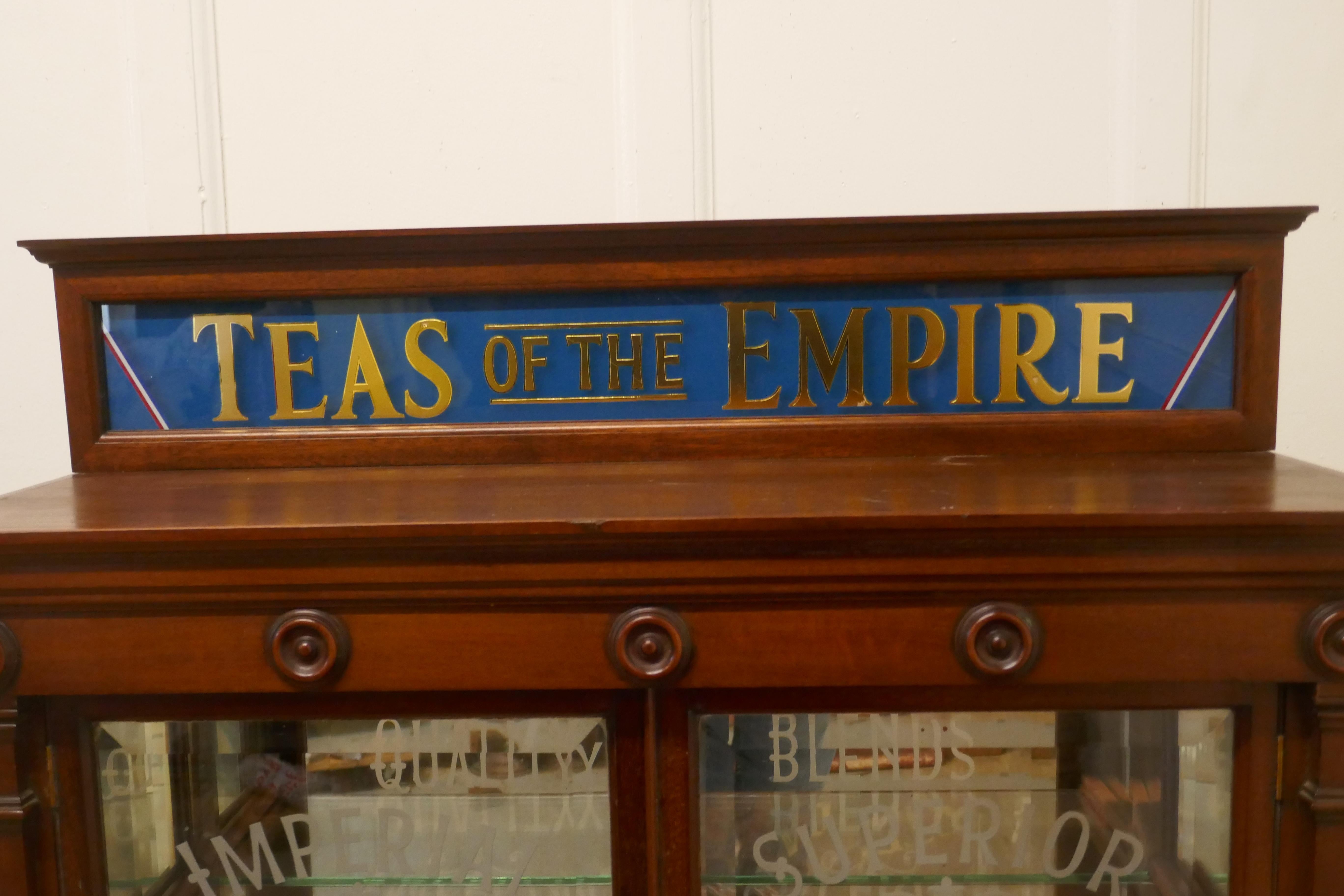 19th Century Victorian Grocers Tea Cupboard, Tea Room, Cafe Display