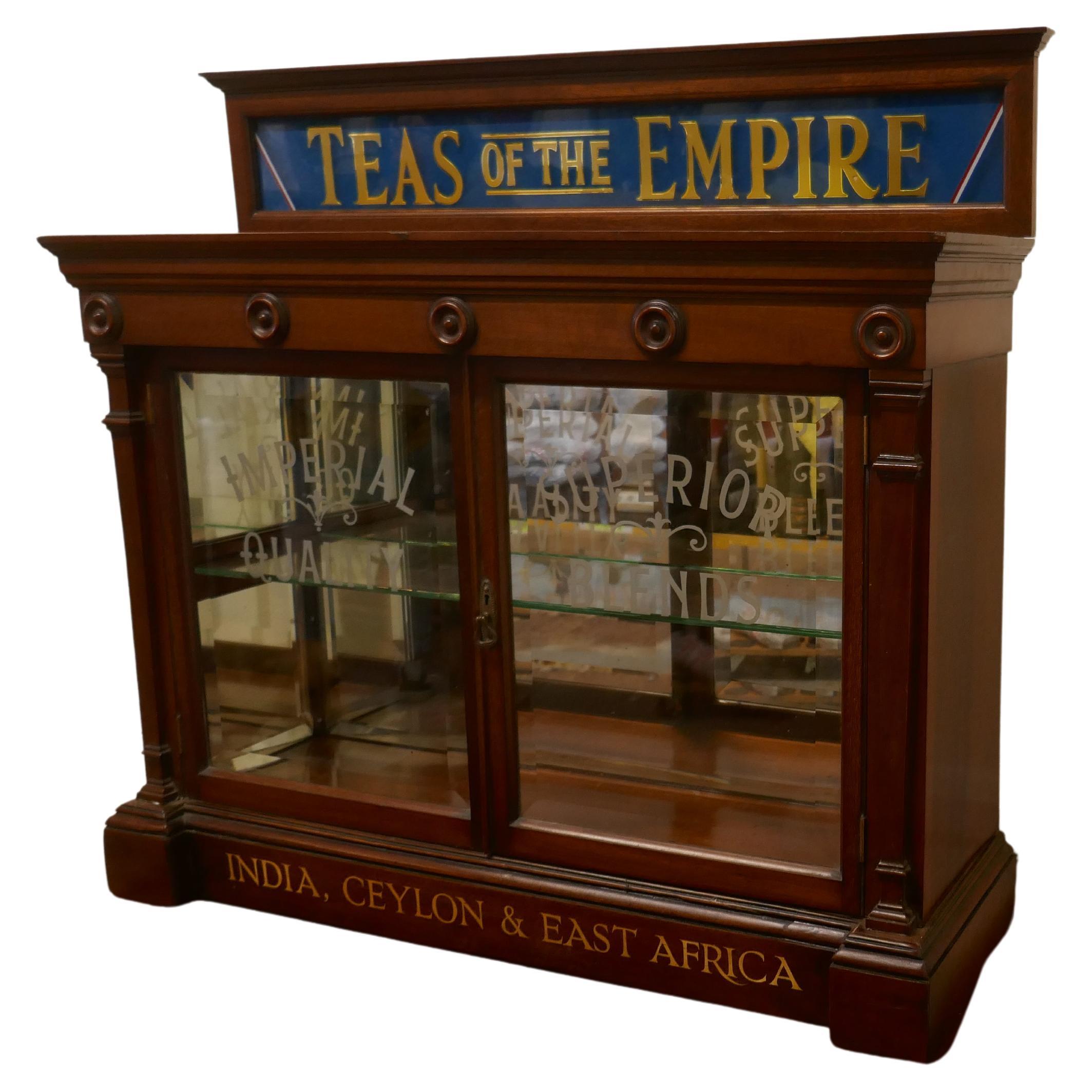 Victorian Grocers Tea Cupboard, Tea Room, Cafe Display