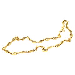 Antique Victorian Guard Chain 18 Karat Yellow Gold, Circa 1900