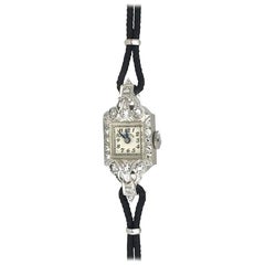 Victorian, Hamilton Black Cord Diamond Watch