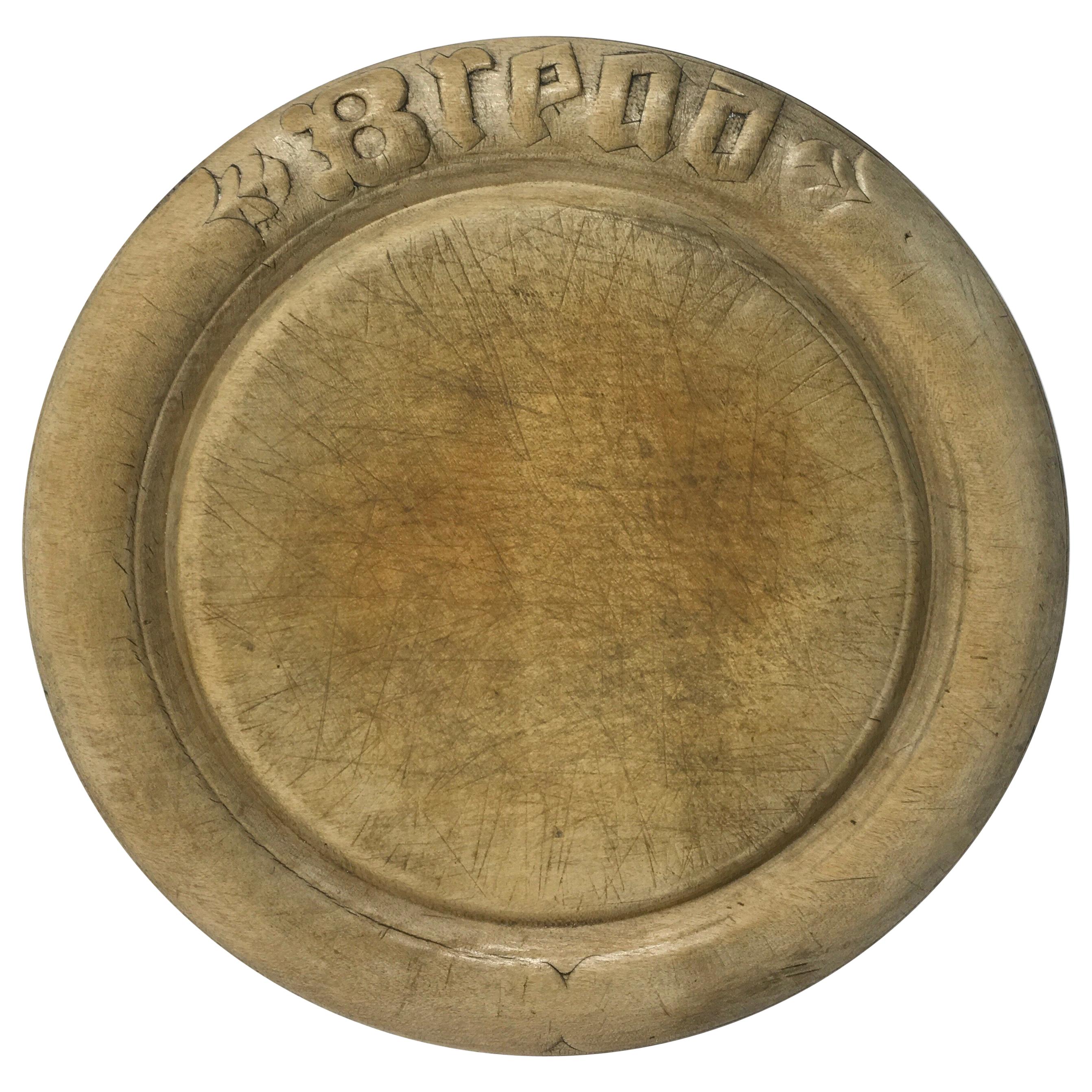 Victorian Hand Carved Bread Board