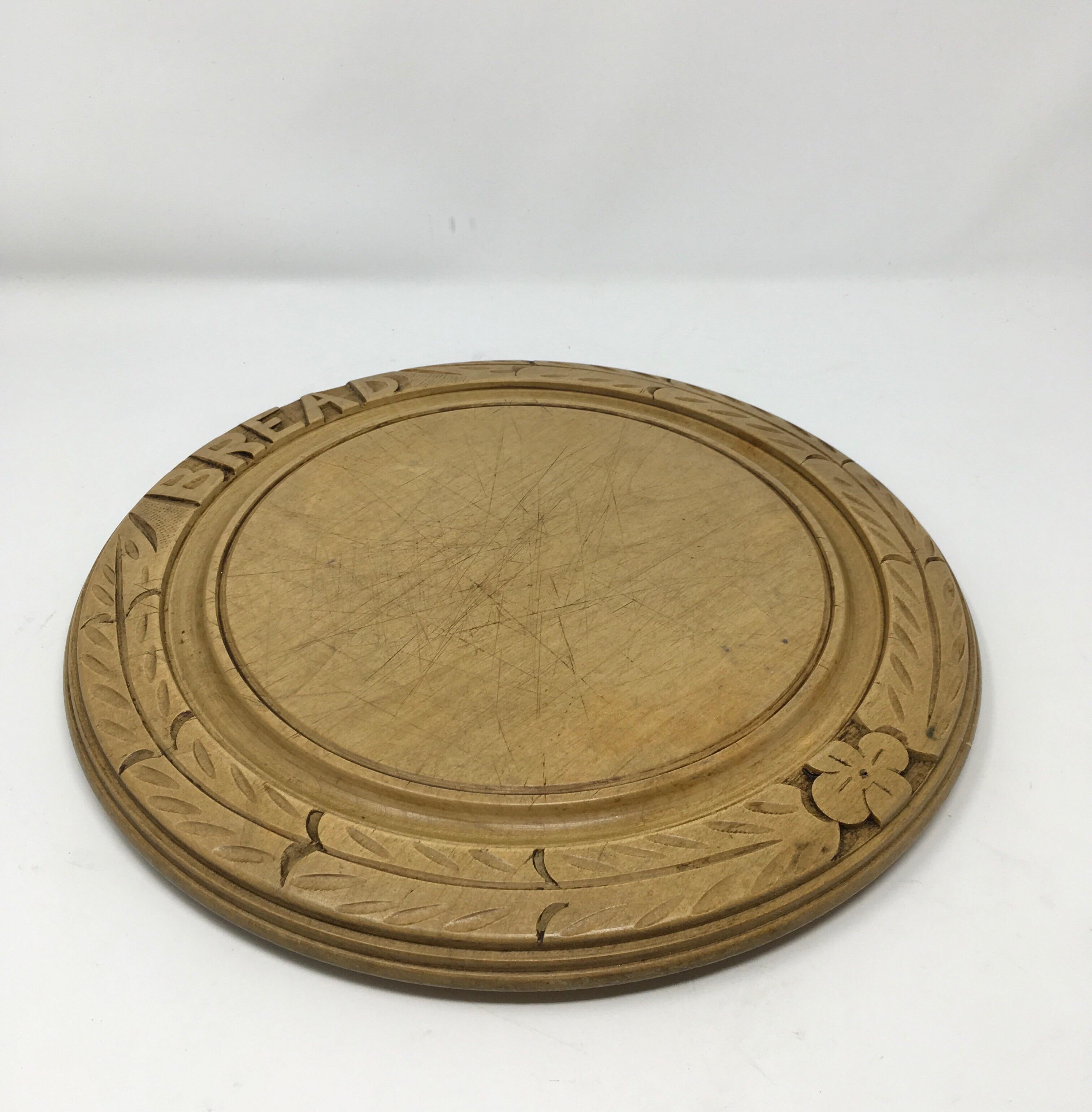 Victorian Hand Carved Breadboard 2