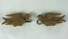 Victorian Hand Carved Dove Buckle