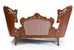 Victorian Hand Carved Rosewood Sofa