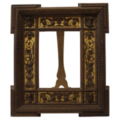 Victorian Hand Carved Wood Easel Frame