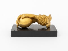 Victorian Hand Form Gilt Bronze Door Knocker