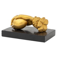 Victorian Hand Form Gilt Bronze Door Knocker