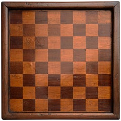 Antique Victorian Handcrafted Checkers Board