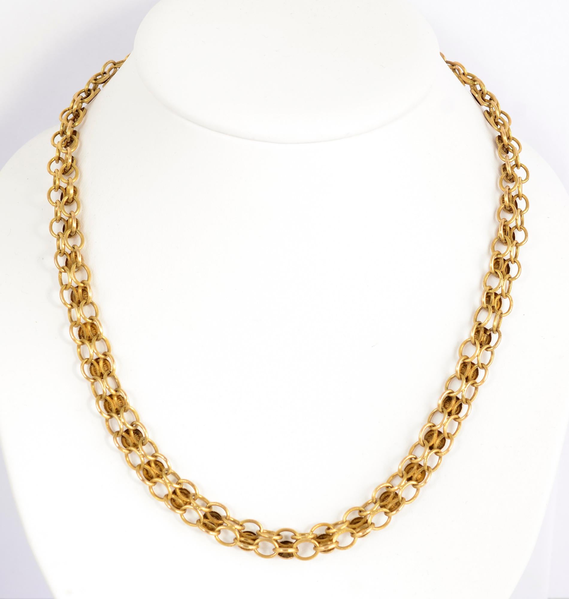 handmade gold necklace