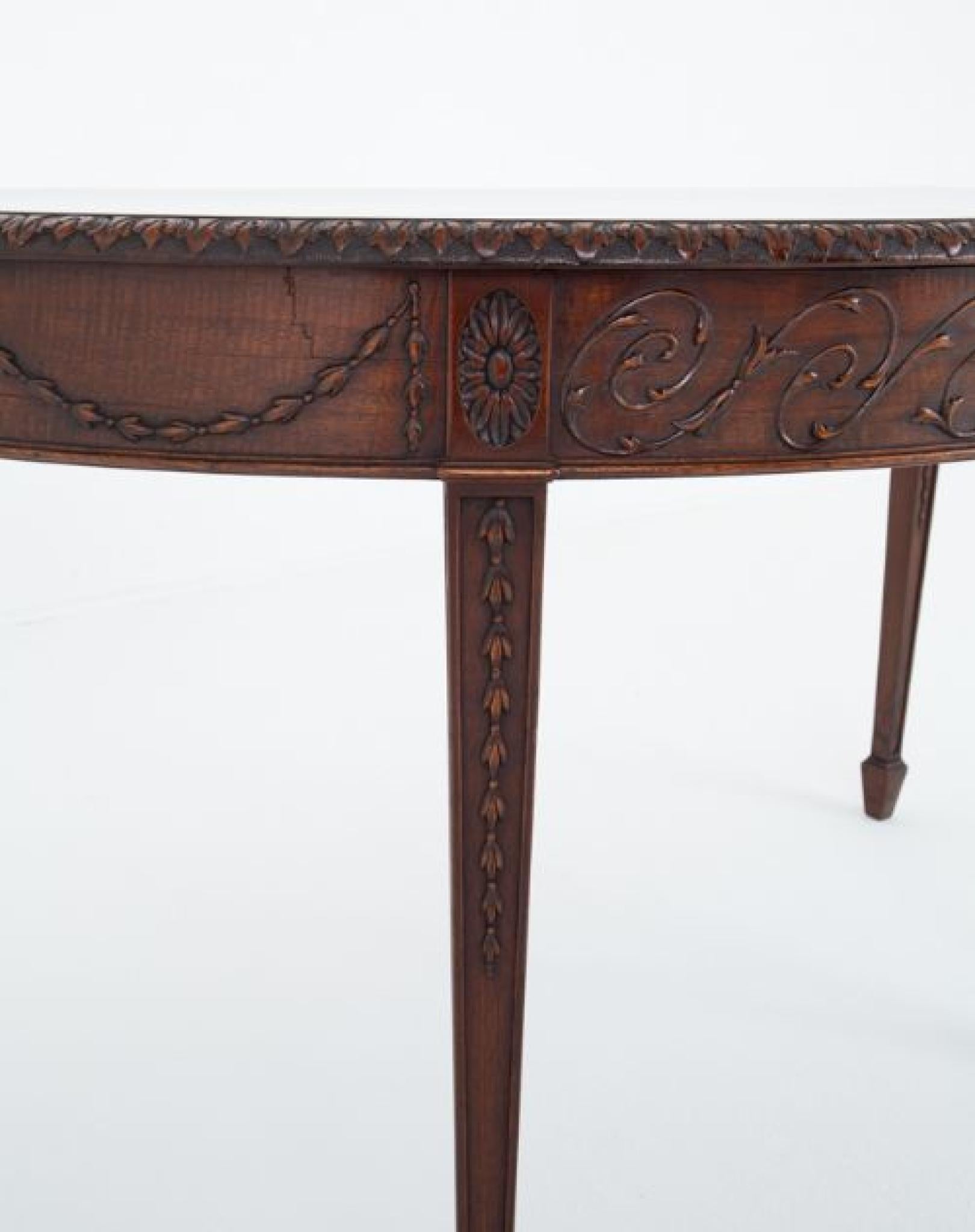 Adamas Revival Console Table Mahogany Hall Tables 1880 In Good Condition For Sale In Potters Bar, GB