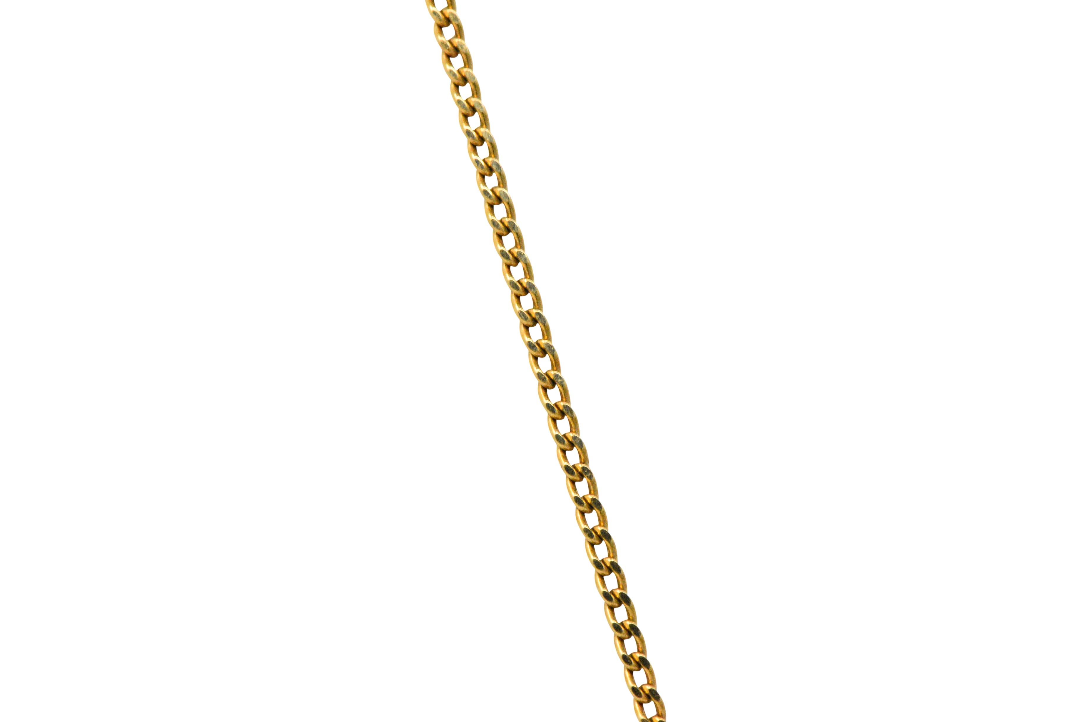 Round Cut Victorian Hardstone Cameo Multi-Gem Pearl 18 Karat Gold Pendant Necklace