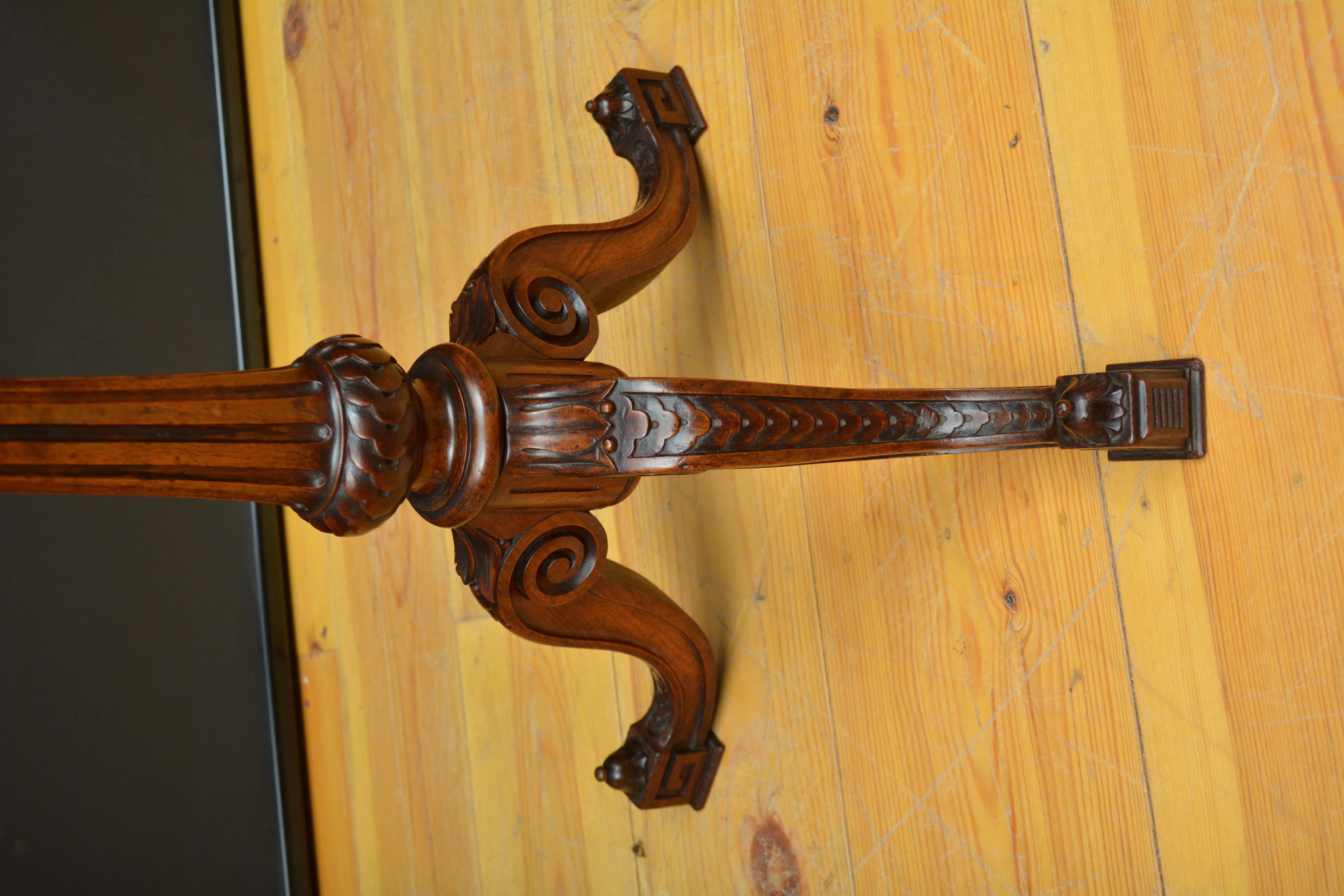 Victorian Height Adjustable Side Table 1