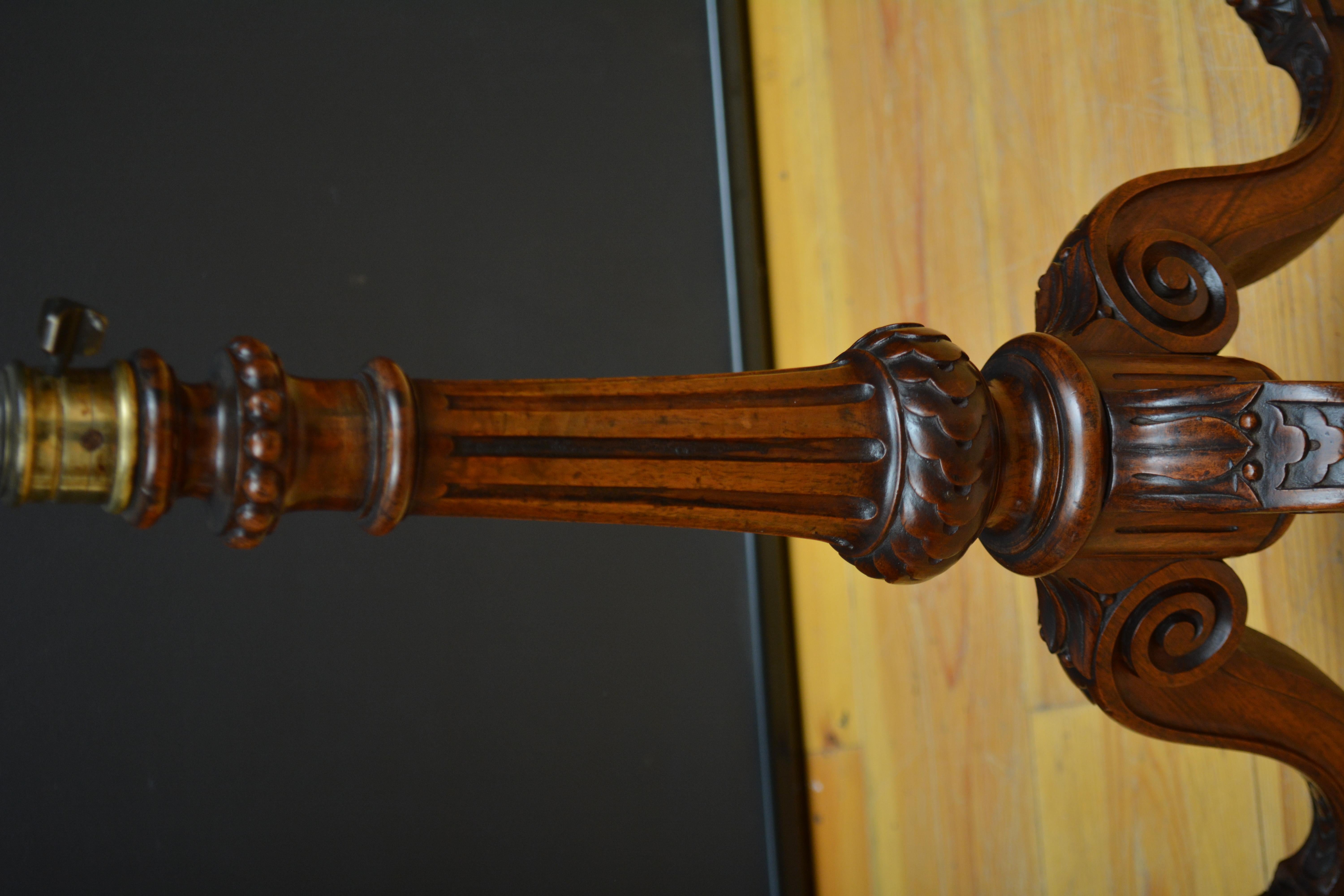 Victorian Height Adjustable Side Table 2
