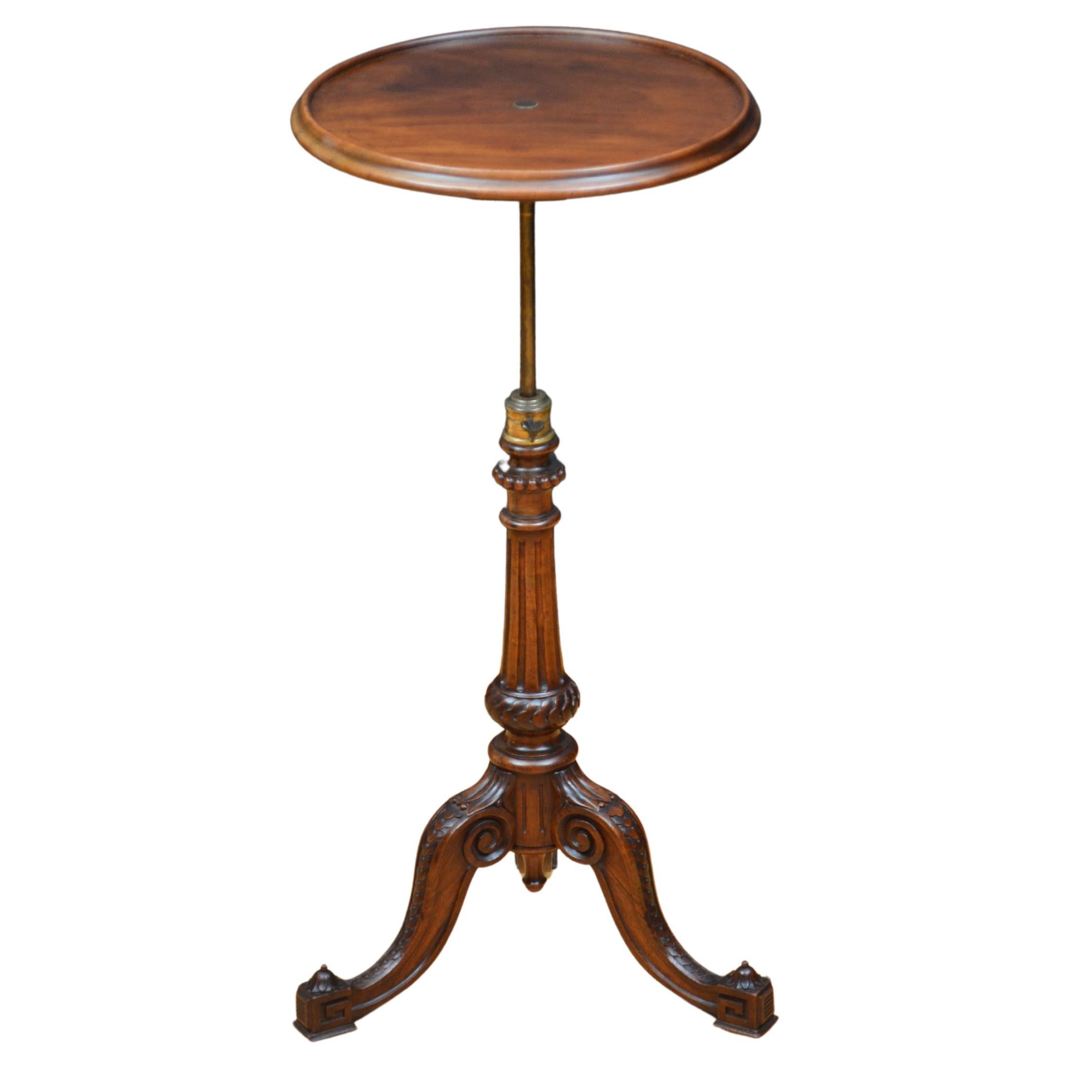 Victorian Height Adjustable Side Table