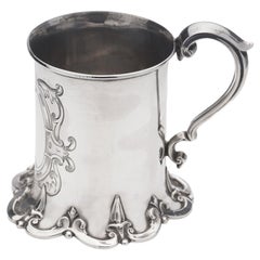 Victorian Highly Ornate Mug with Cartouche and Scrolls