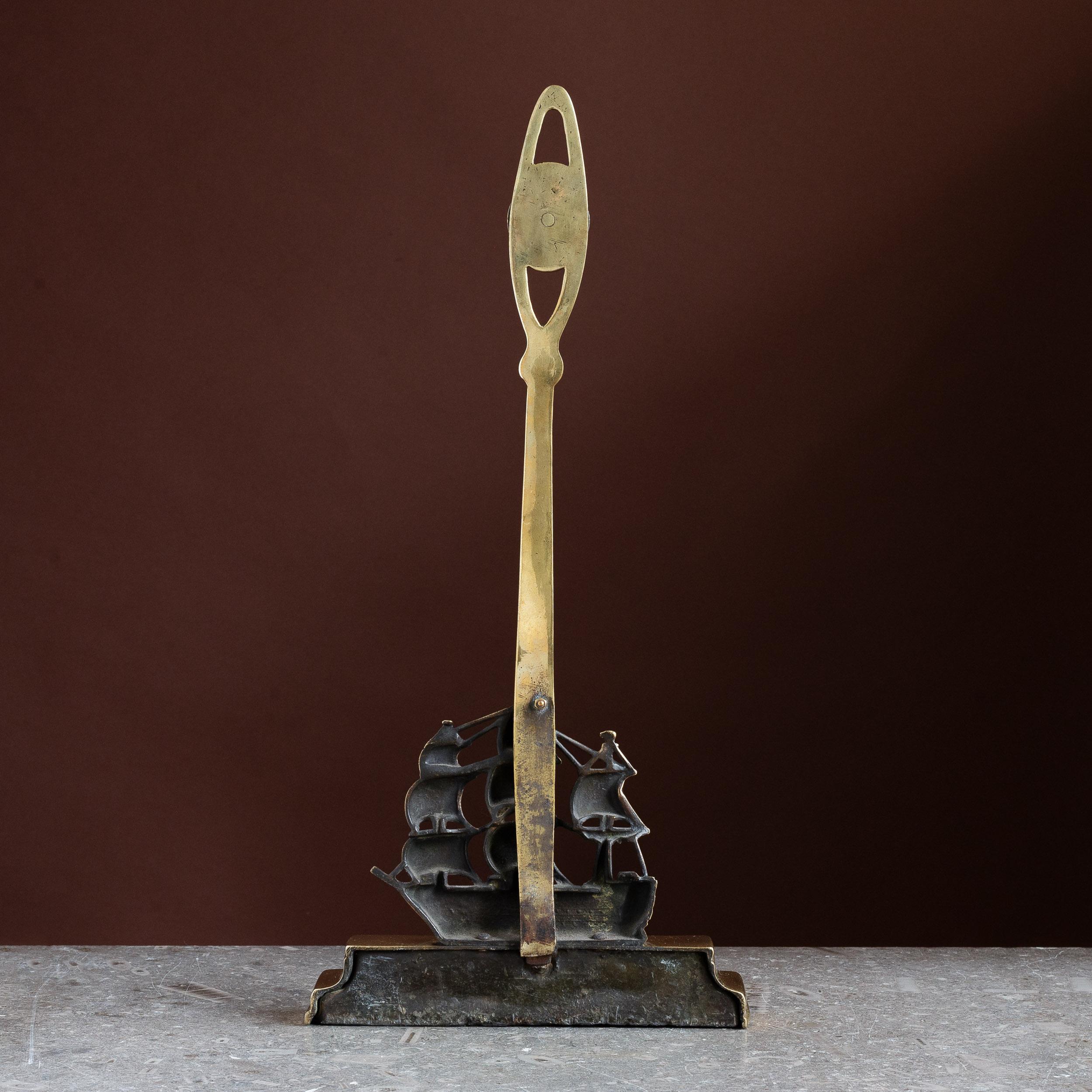 Porta vittoriana in ottone HMS Victory con medaglione dell'ammiraglio Nelson in vendita 4