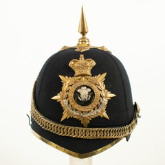 Viktorianische HOME SERVICE HELMET der WELSH REGIMENT
