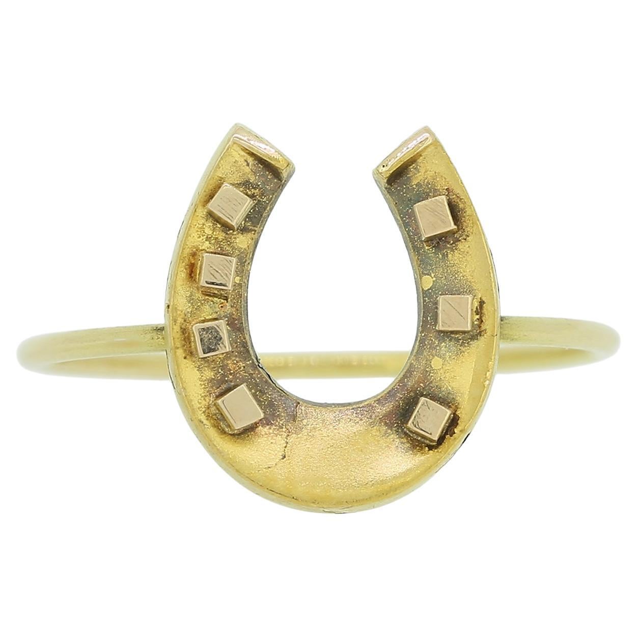 Victorian Horseshoe Ring For Sale