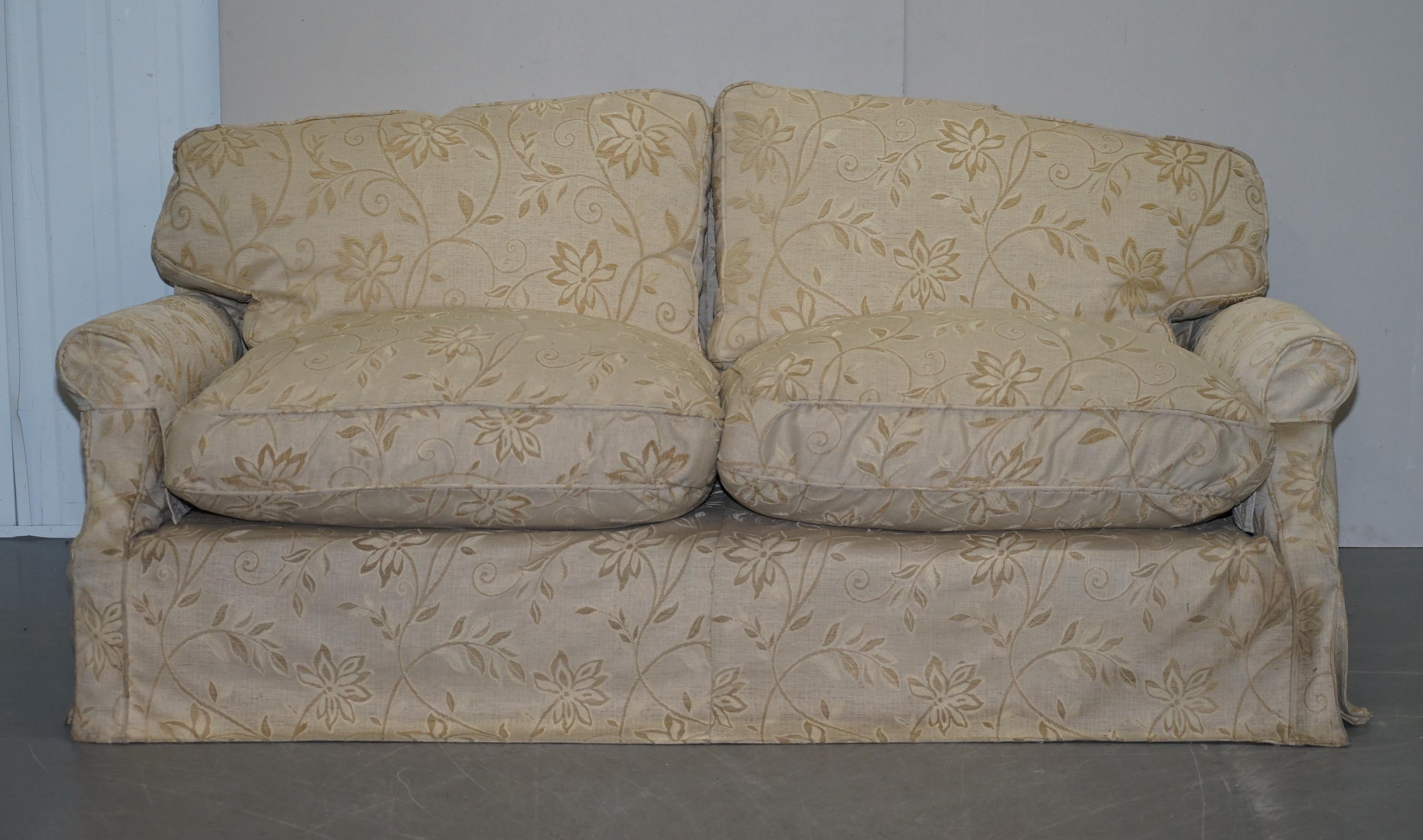 feather filled sofa