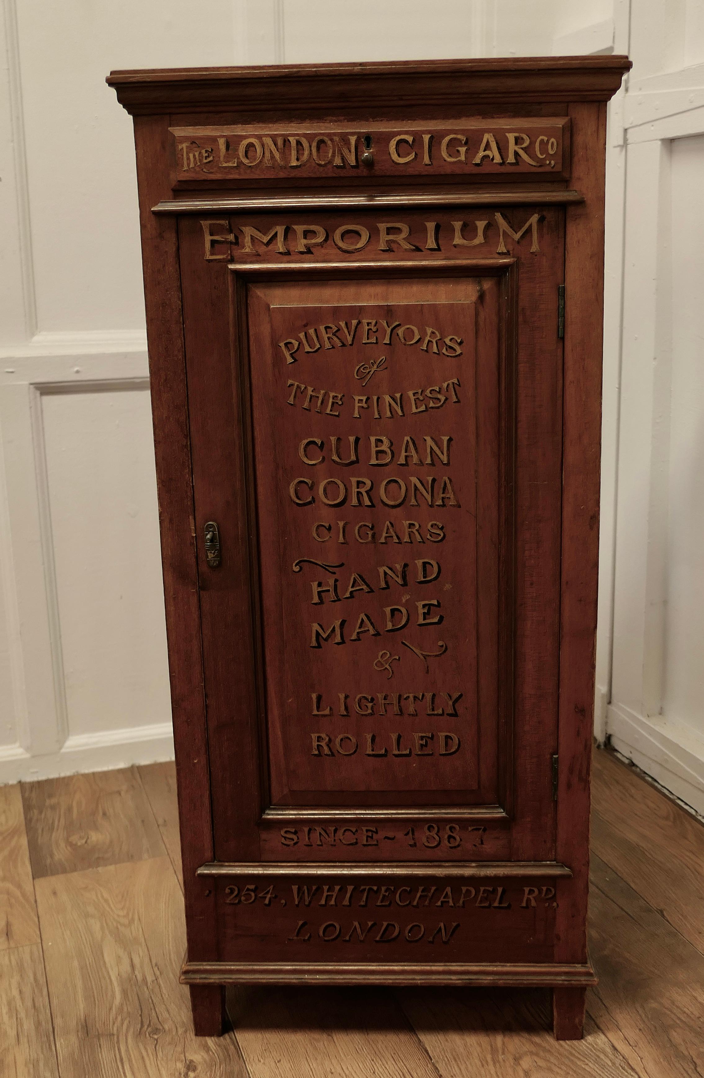 Victorian Humidor Painted for The London Cigar Co Store Display 5
