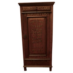 Antique Victorian Humidor Painted for The London Cigar Co Store Display 