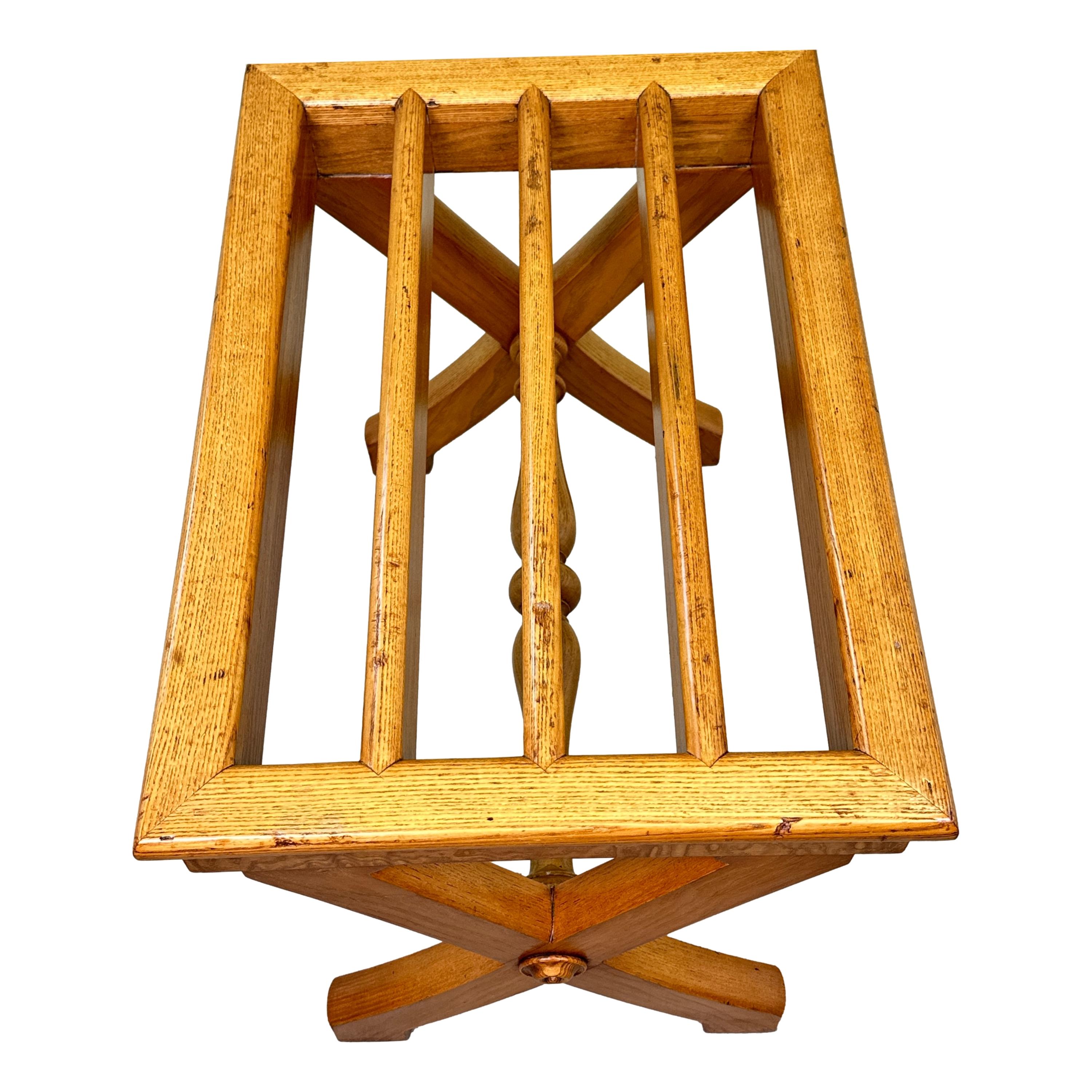 19th Century Victorian Hungarian Ash Luggage Rack Stand For Sale