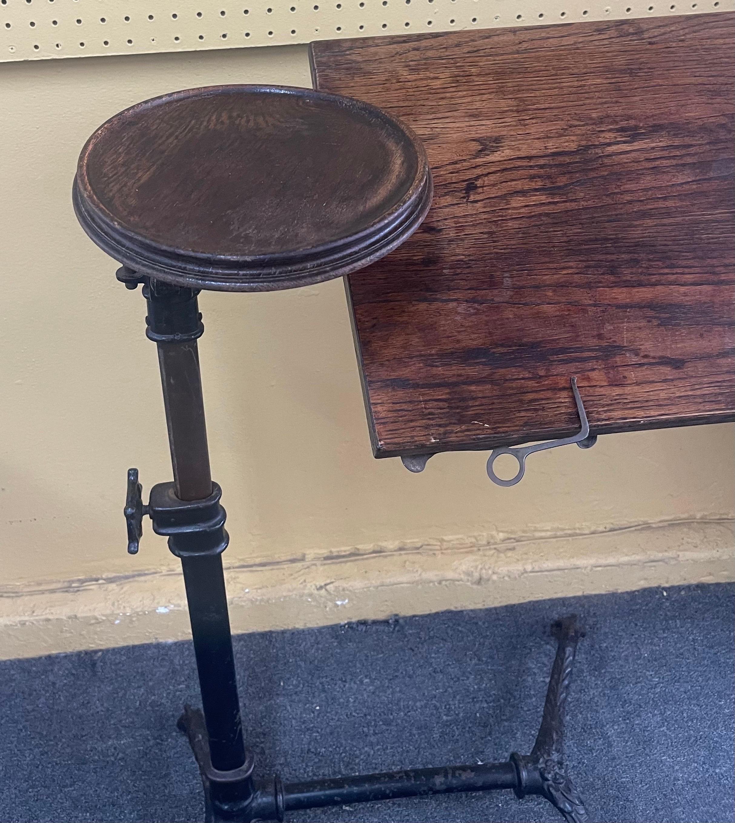 Victorian Industrial Cast Iron Drafting Table or Desk by J. Foot & Son of London 7