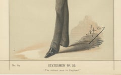 Victorian Industrial Magnate – Vanity Fair Statesmen Caricature, 1870