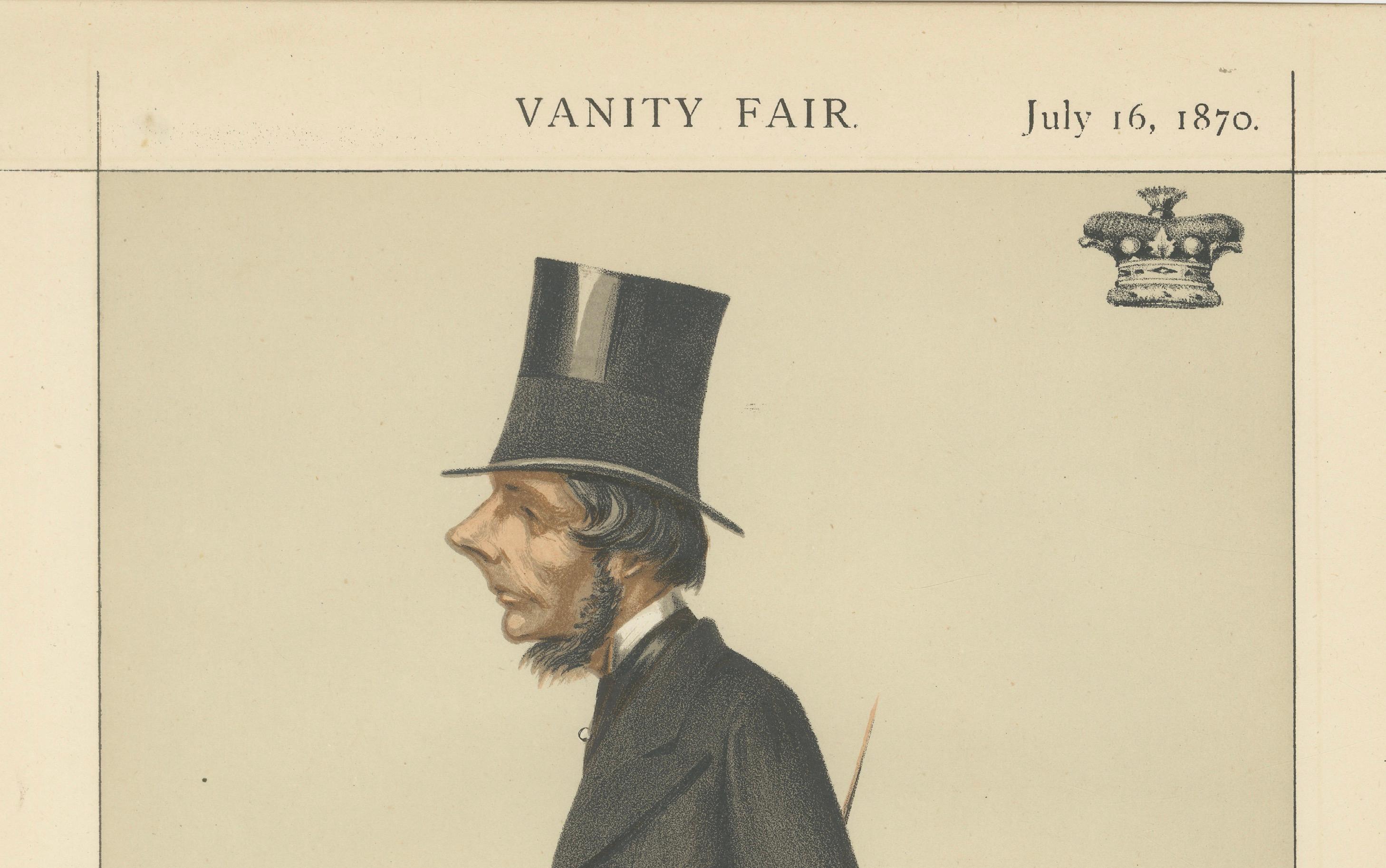 Victorian Industrial Magnate – Vanity Fair Statesmen Caricature, 1870