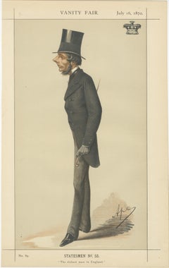 Victorian Industrial Magnate – Vanity Fair Statesmen Caricature, 1870