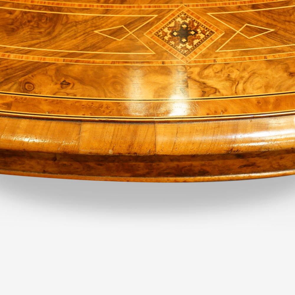 Victorian Inlaid Burr Walnut Coffee Table In Excellent Condition In Salisbury, Wiltshire